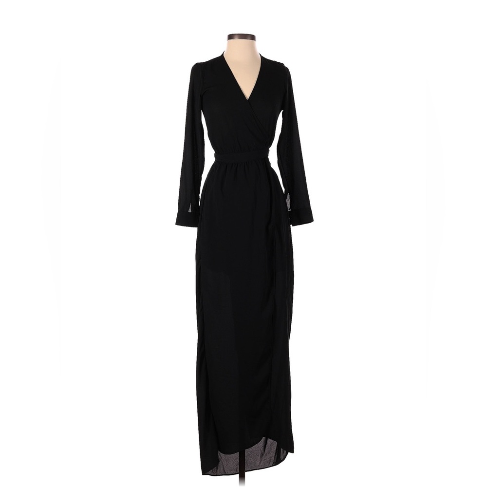 Yumi Kim | Long-Sleeve V-Neck Midi Dress | Tie Wrap Dress | Small